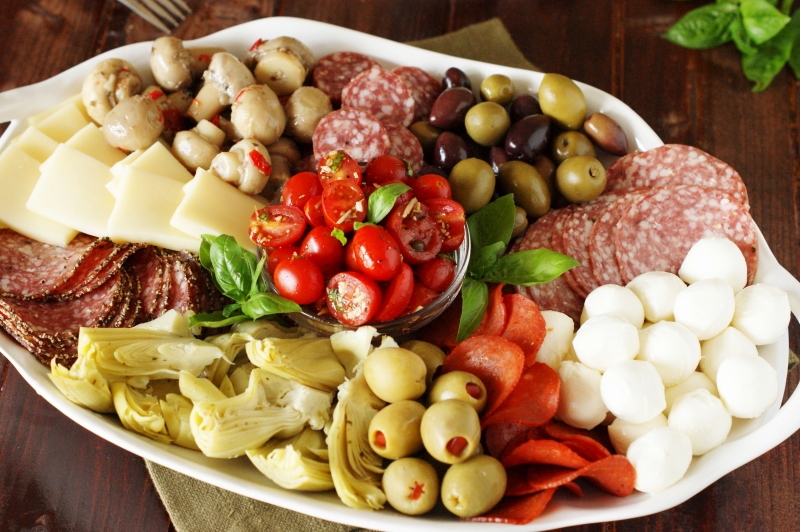 Antipasto serving platter cheap